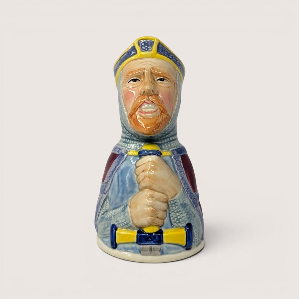 Vintage 1983 Royal Cornwall King Arthur Toby Bell Ceramic